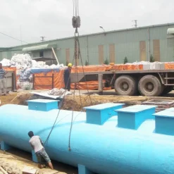 MODULE hợp khối hệ thống xử lý nước thải công nghệ AAO. Công suất 50m3/ngày đêm. Chất lượng nước sau xử lý: đạt QCVN 14:2025/BTNMT, cột B Tank xuất xứ: Việt Nam Thiết bị chính xuất xứ: Nhật Bản/G7