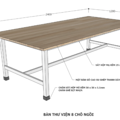 Bàn họp phòng nghỉ giáo viên