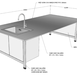 Bàn ghế thí nghiệm học sinh THCS